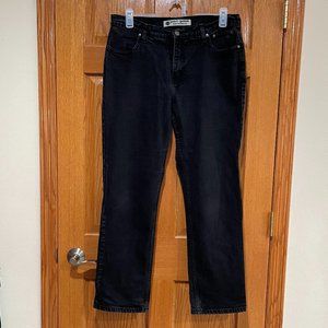 HARLEY-DAVIDSON Women's Plus 16 Straight Leg Black Denim Jeans